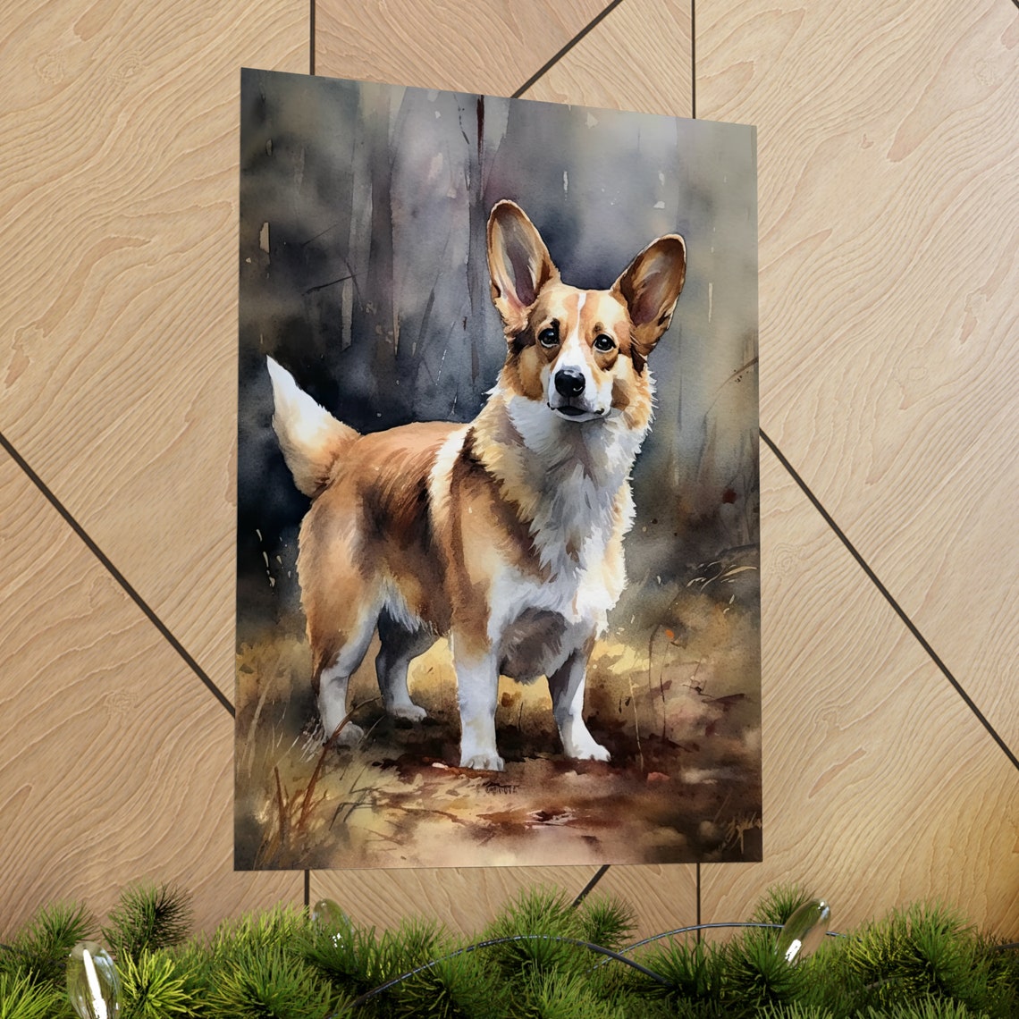 Cardigan Welsh Corgi Dog Art Print Dog Wall Art Animal Art Print Animal Art Poster Dog Lover Gift Colorful Animal Wall Art Cool Dog - Image 2