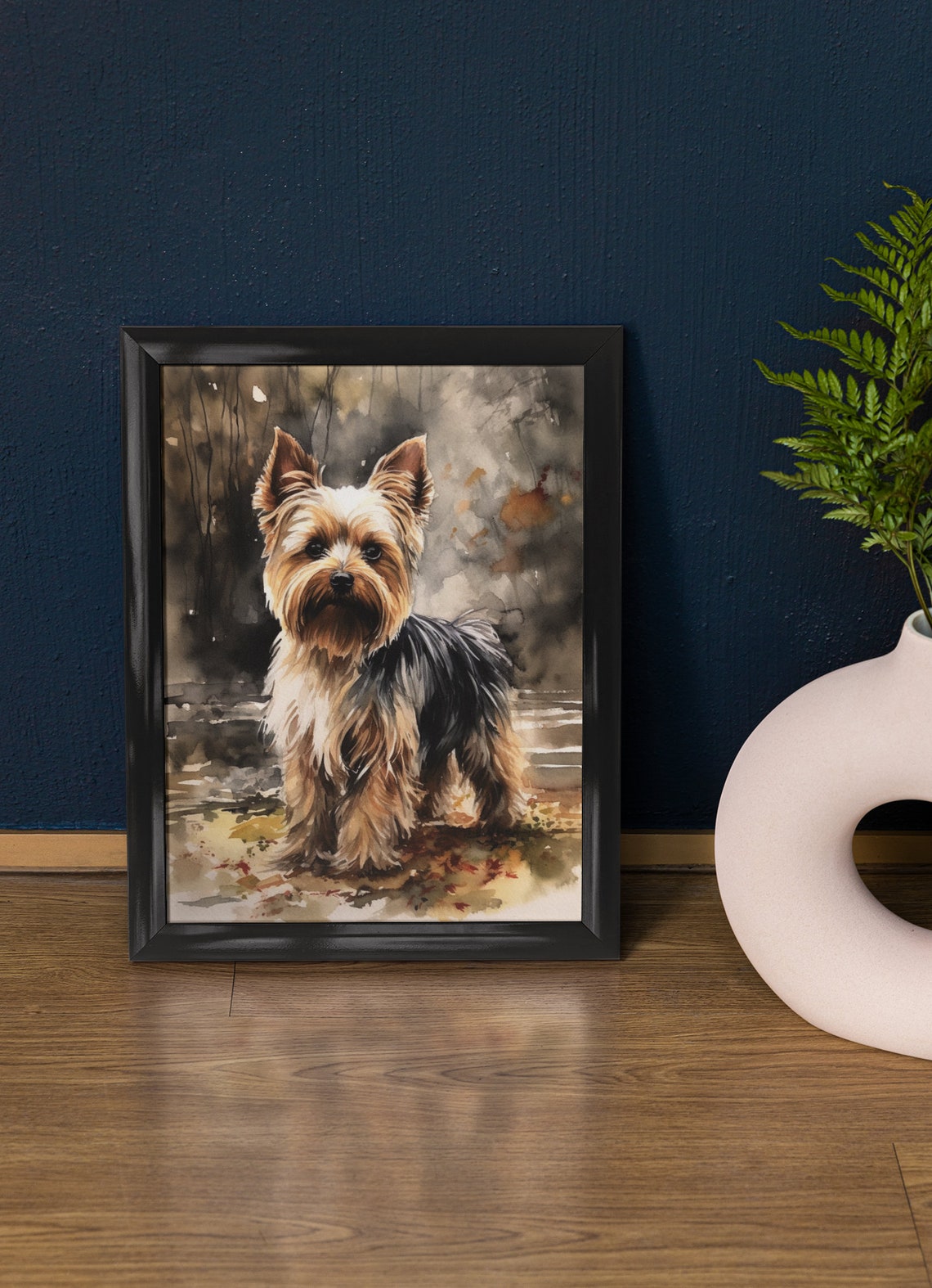 Biewer Terrier Dog Art Print Dog Wall Art Animal Art Print Animal Art Poster Dog Lover Gift Colorful Animal Wall Art Cool Dog Art