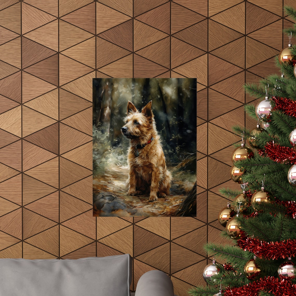 Australian Terrier Dog Art Print Dog Wall Art Animal Art Print Animal Art Poster Dog Lover Gift Colorful Animal Wall Art Cool Dog Art - Image 3