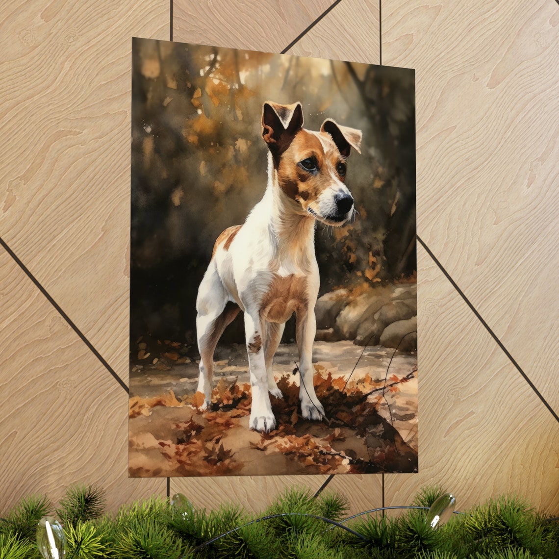 Jack Russel Terrier Dog Art Print Dog Wall Art Animal Art Print Animal Art Poster Dog Lover Gift Colorful Animal Wall Art Cool Dog Art - Image 2