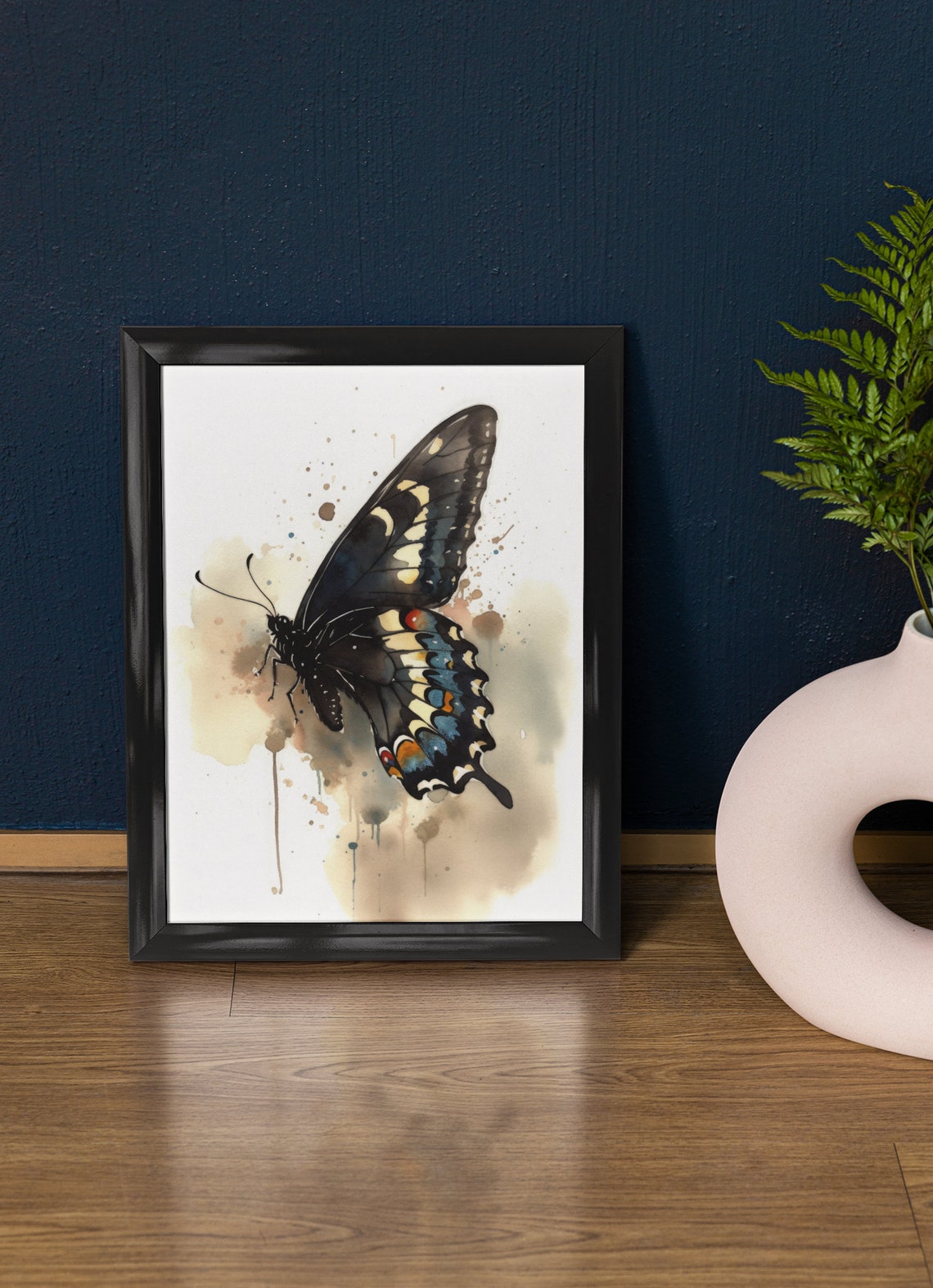 Swallowtail Butterfly Art Print Butterfly Home Dcor Watercolor Butterfly Painting Insect Wall Art Nature Lover Butterflies Artwork