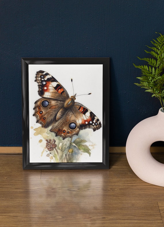 Common Buckeye Butterfly Art Print Butterfly Home Dcor Watercolor Butterfly Painting Insect Wall Art Nature Lover Butterflies Artwork