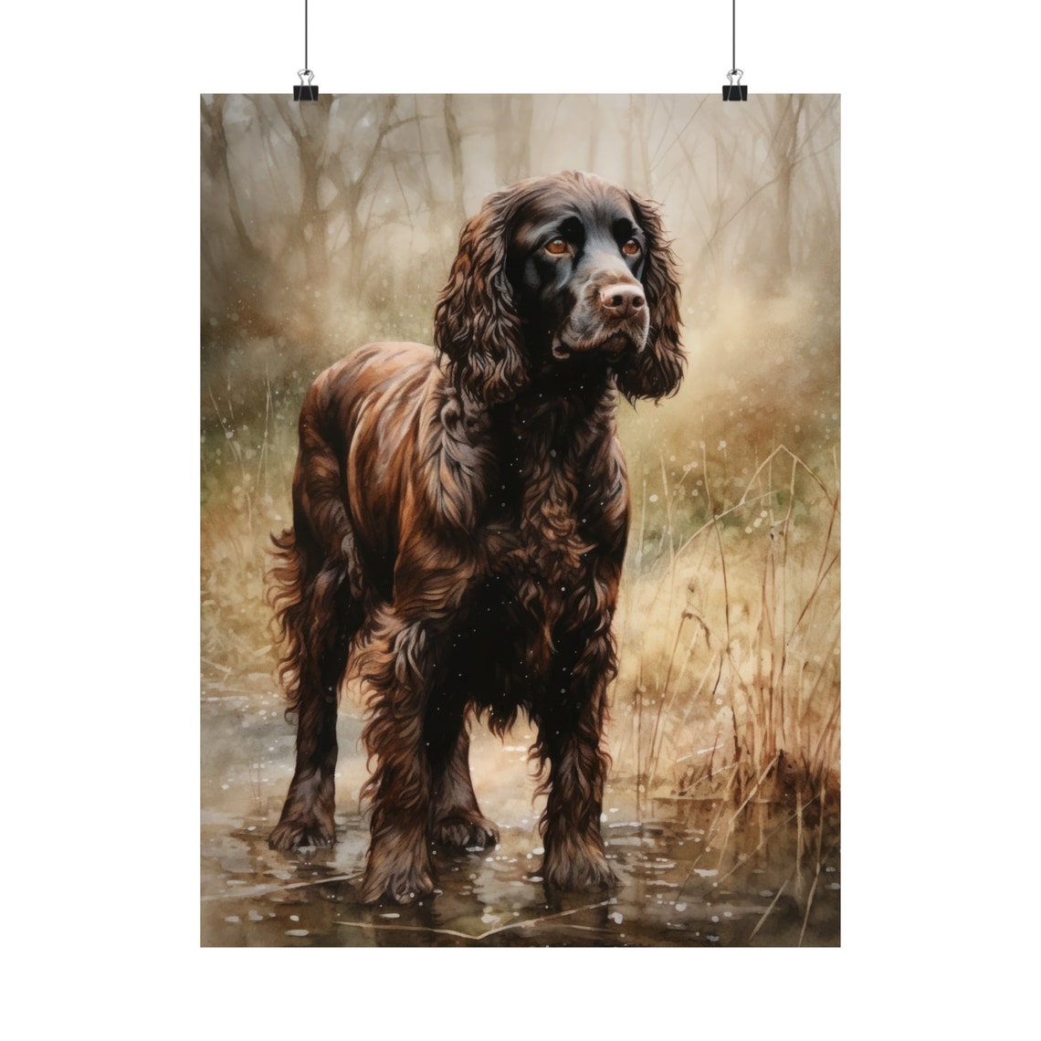 Boykin Spaniel Dog Art Print Dog Wall Art Animal Art Print Animal Art Poster Dog Lover Gift Colorful Animal Wall Art Cool Dog Art - Image 5