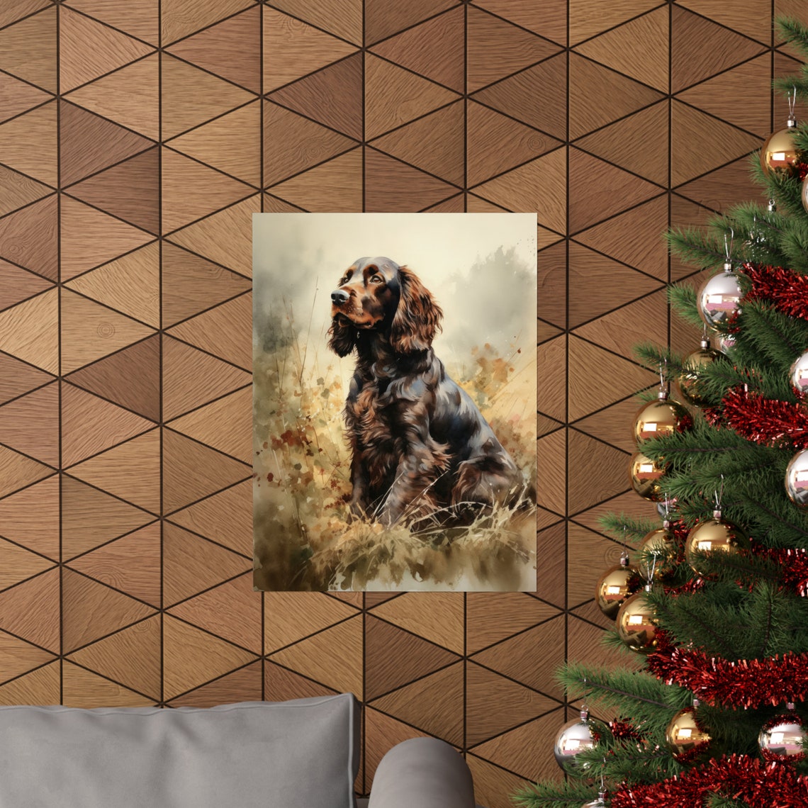 Field Spaniel Dog Art Print Dog Wall Art Animal Art Print Animal Art Poster Dog Lover Gift Colorful Animal Wall Art Cool Dog Art - Image 3