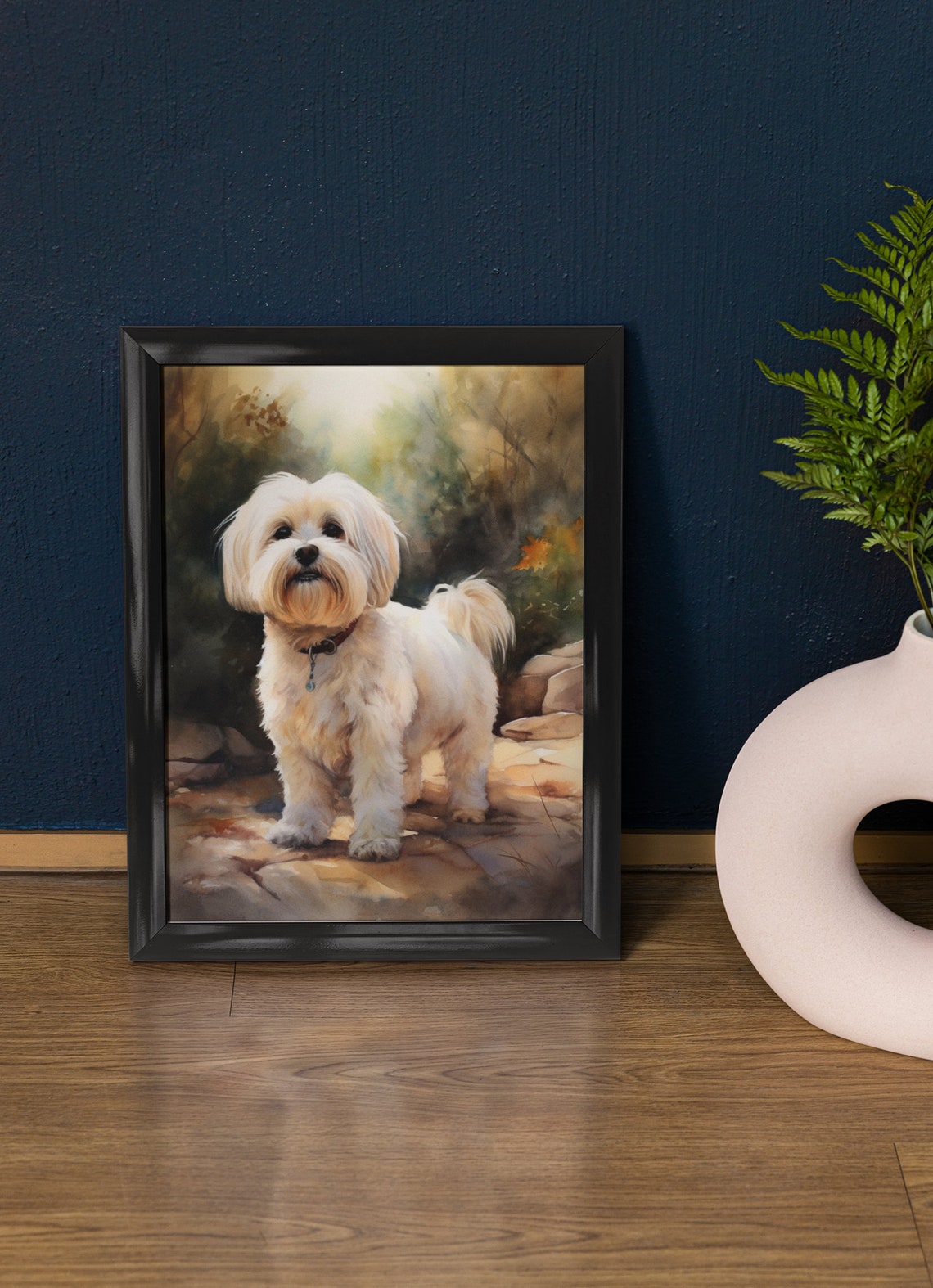 Coton De Tulear Dog Art Print Dog Wall Art Animal Art Print Animal Art Poster Dog Lover Gift Colorful Animal Wall Art Cool Dog Art