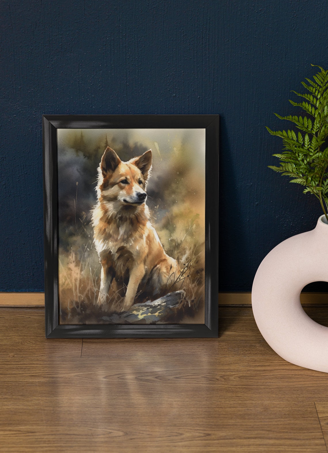Icelandic Sheepdog Dog Art Print Dog Wall Art Animal Art Print Animal Art Poster Dog Lover Gift Colorful Animal Wall Art Cool Dog Art