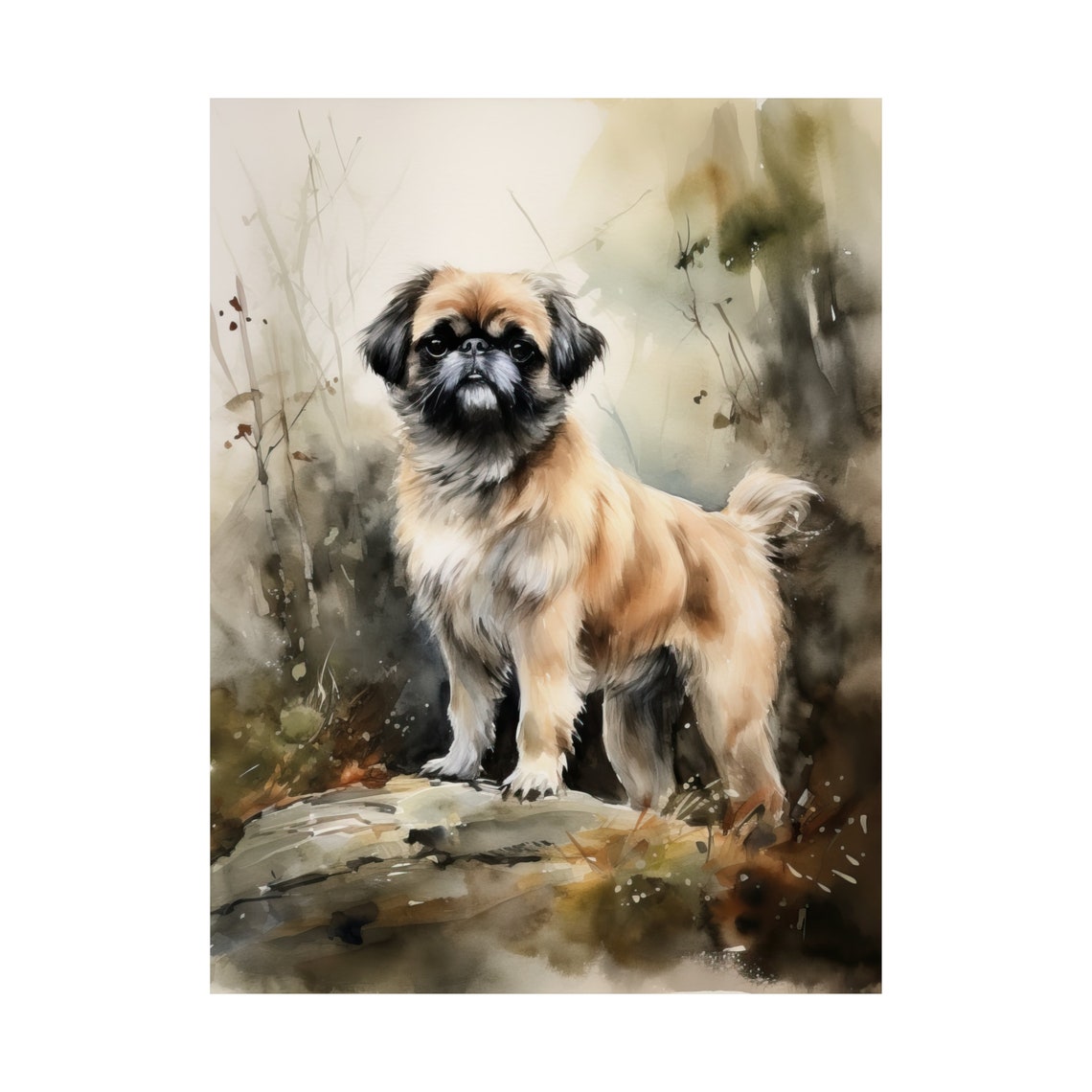 Japanese Chin Dog Art Print Dog Wall Art Animal Art Print Animal Art Poster Dog Lover Gift Colorful Animal Wall Art Cool Dog Art - Image 4