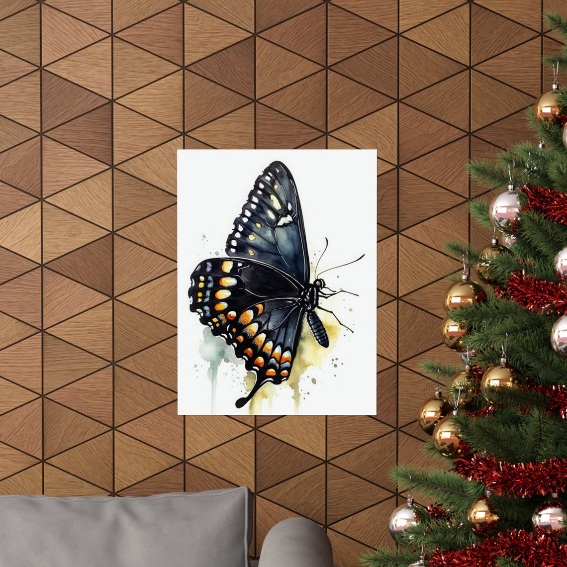 Swallowtail Butterfly Art Print Butterfly Home Dcor Watercolor Butterfly Painting Insect Wall Art Nature Lover Butterflies Artwork - Image 3