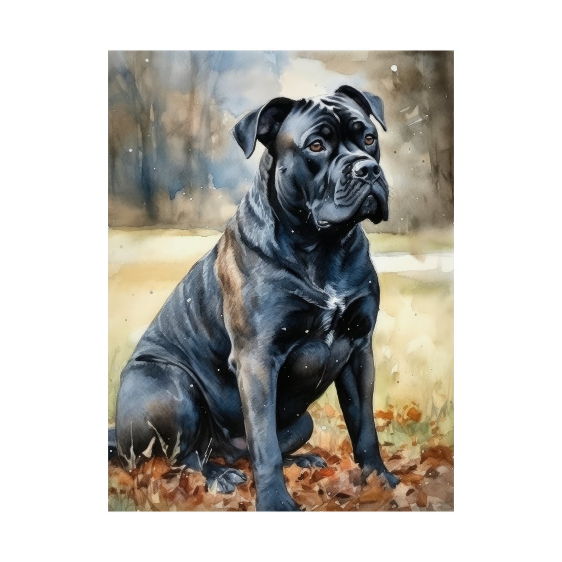 Cane Corso Dog Art Print Dog Wall Art Animal Art Print Animal Art Poster Dog Lover Gift Colorful Animal Wall Art Cool Dog Art - Image 4