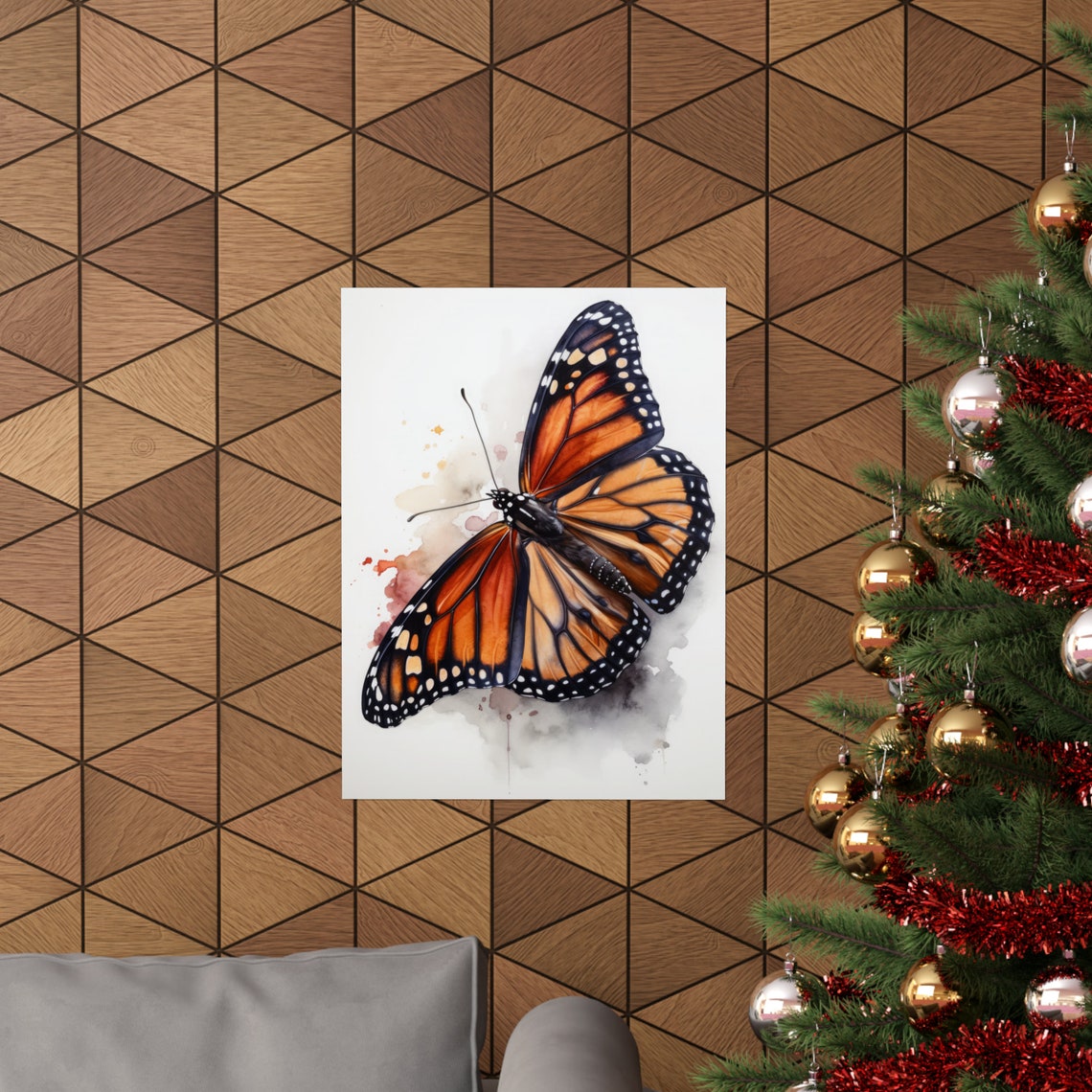 Monarch Butterfly Art Print Butterfly Home Dcor Watercolor Butterfly Painting Insect Wall Art Nature Lover Butterflies Artwork - Image 3