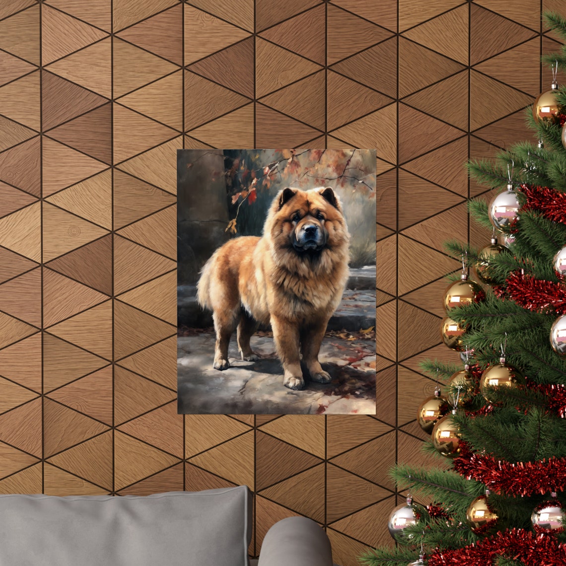 Chow Chow Dog Art Print Dog Wall Art Animal Art Print Animal Art Poster Dog Lover Gift Colorful Animal Wall Art Cool Dog Art - Image 3