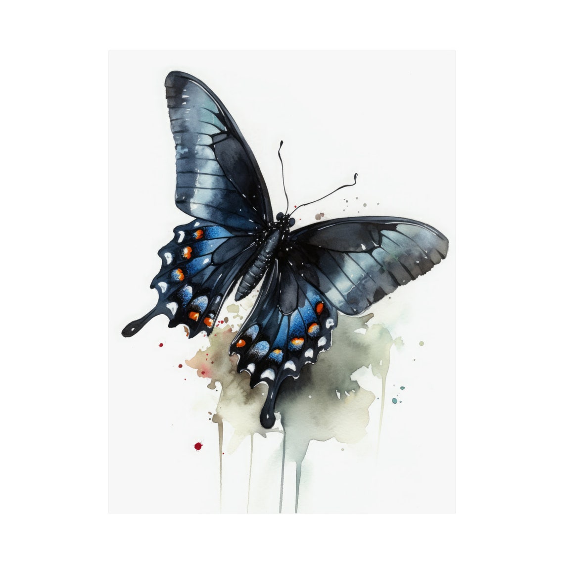 Swallowtail Butterfly Art Print Butterfly Home Dcor Watercolor Butterfly Painting Insect Wall Art Nature Lover Butterflies Artwork - Image 4