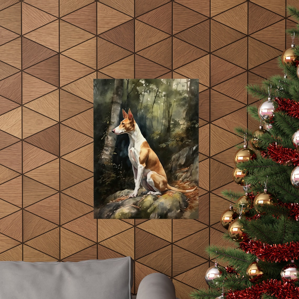 Ibizan Hound Dog Art Print Dog Wall Art Animal Art Print Animal Art Poster Dog Lover Gift Colorful Animal Wall Art Cool Dog Art - Image 3