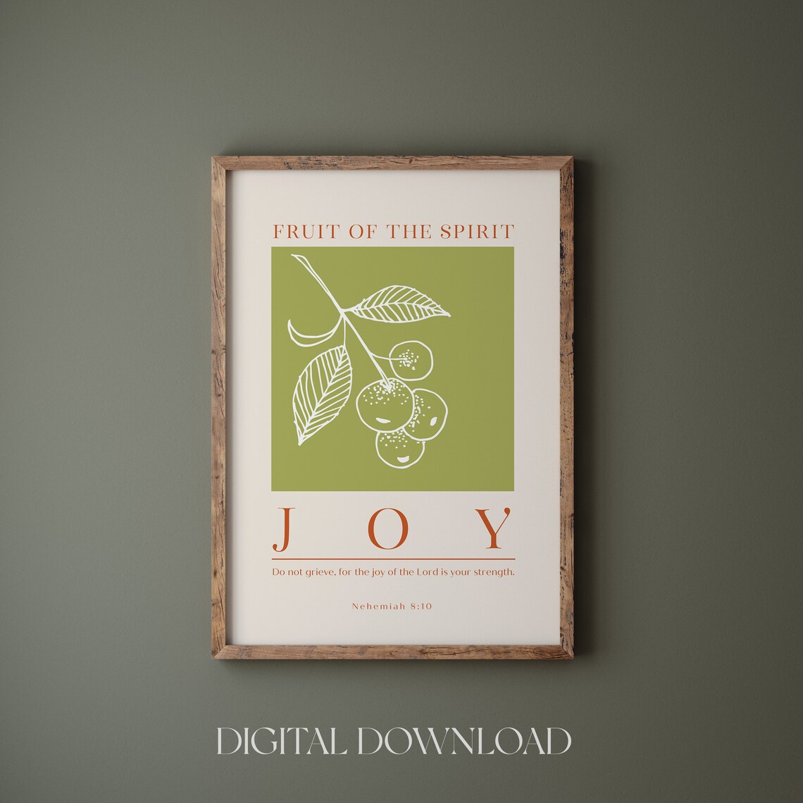 Fruit Of The Spirit Joy Bible Verse Poster