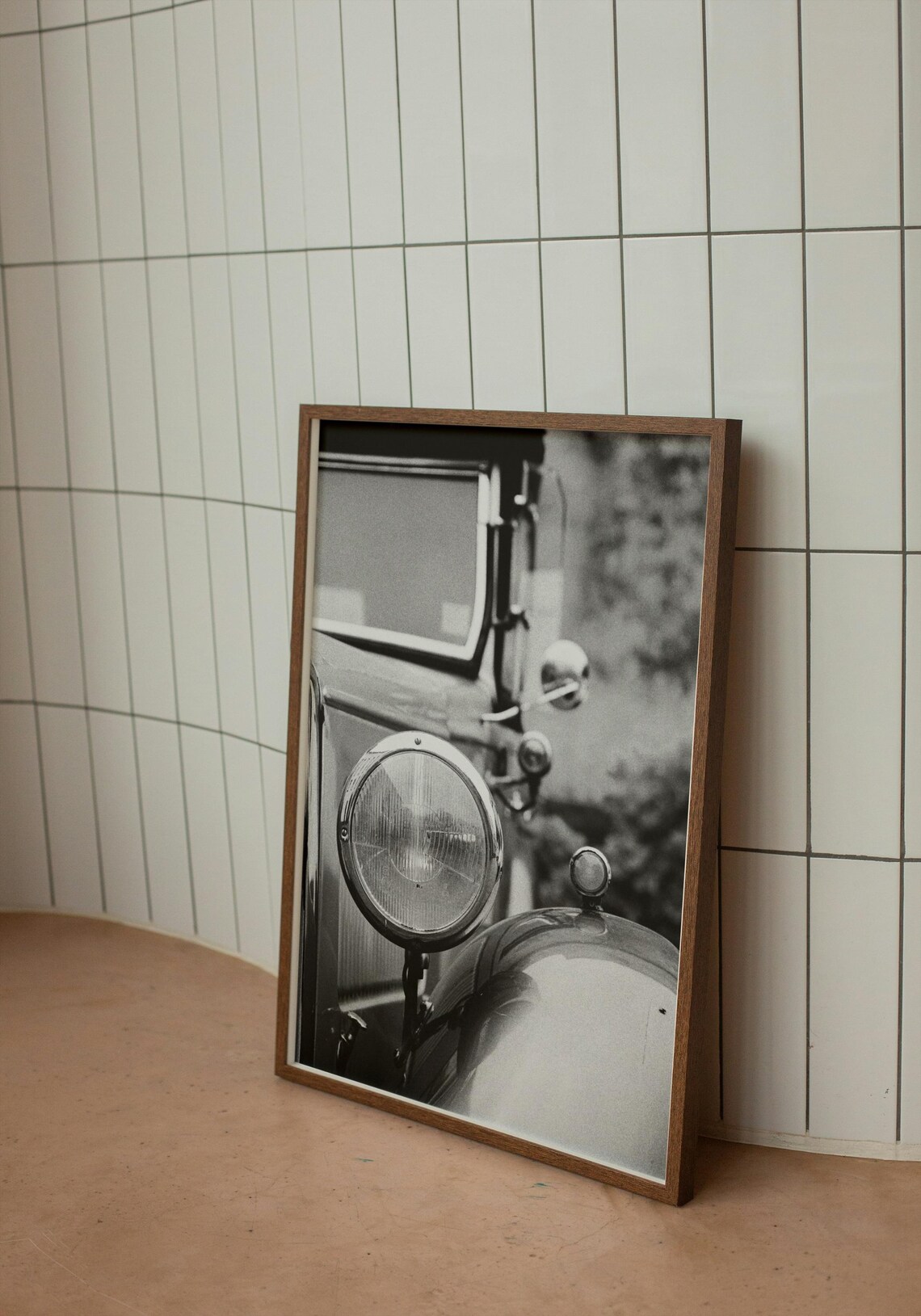 Vintage Car Close-Up, Classic Black And White Photography - Image 6