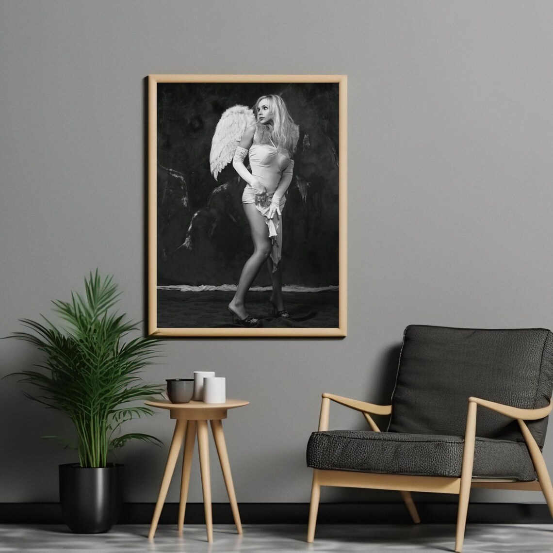 Monochrome Angel Art Print, Black And White Photography - Image 5