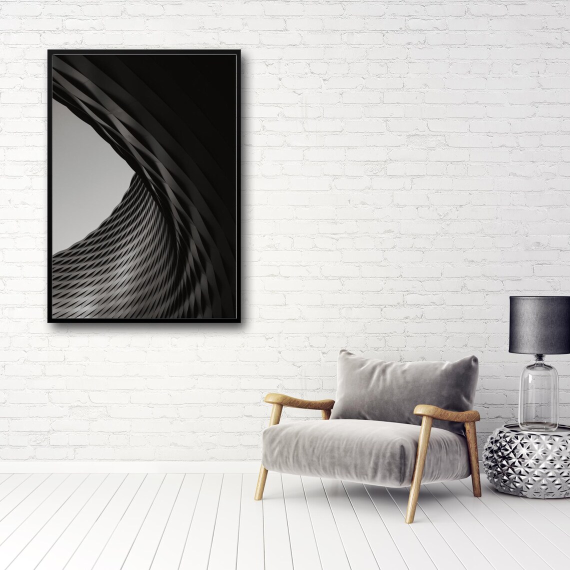 Abstract Architectural, Modern Minimalist Geometric Pattern - Image 3