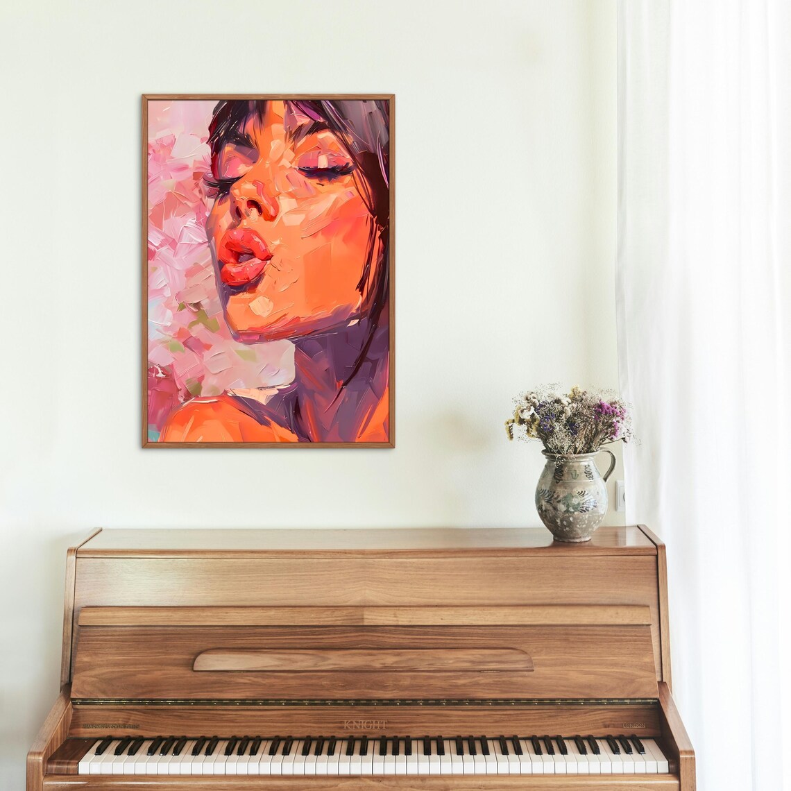 Abstract Woman Portrait, Modern Impressionist Art Print - Image 3