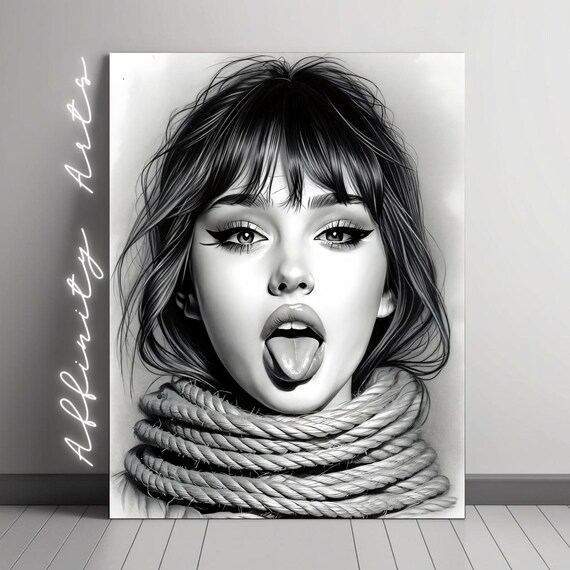 Rebel Spirit, Surreal Female Portrait Art Print