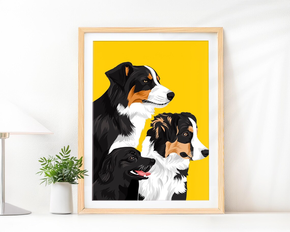 Custom Pet Illustration Cat Loss Gift Portrait
