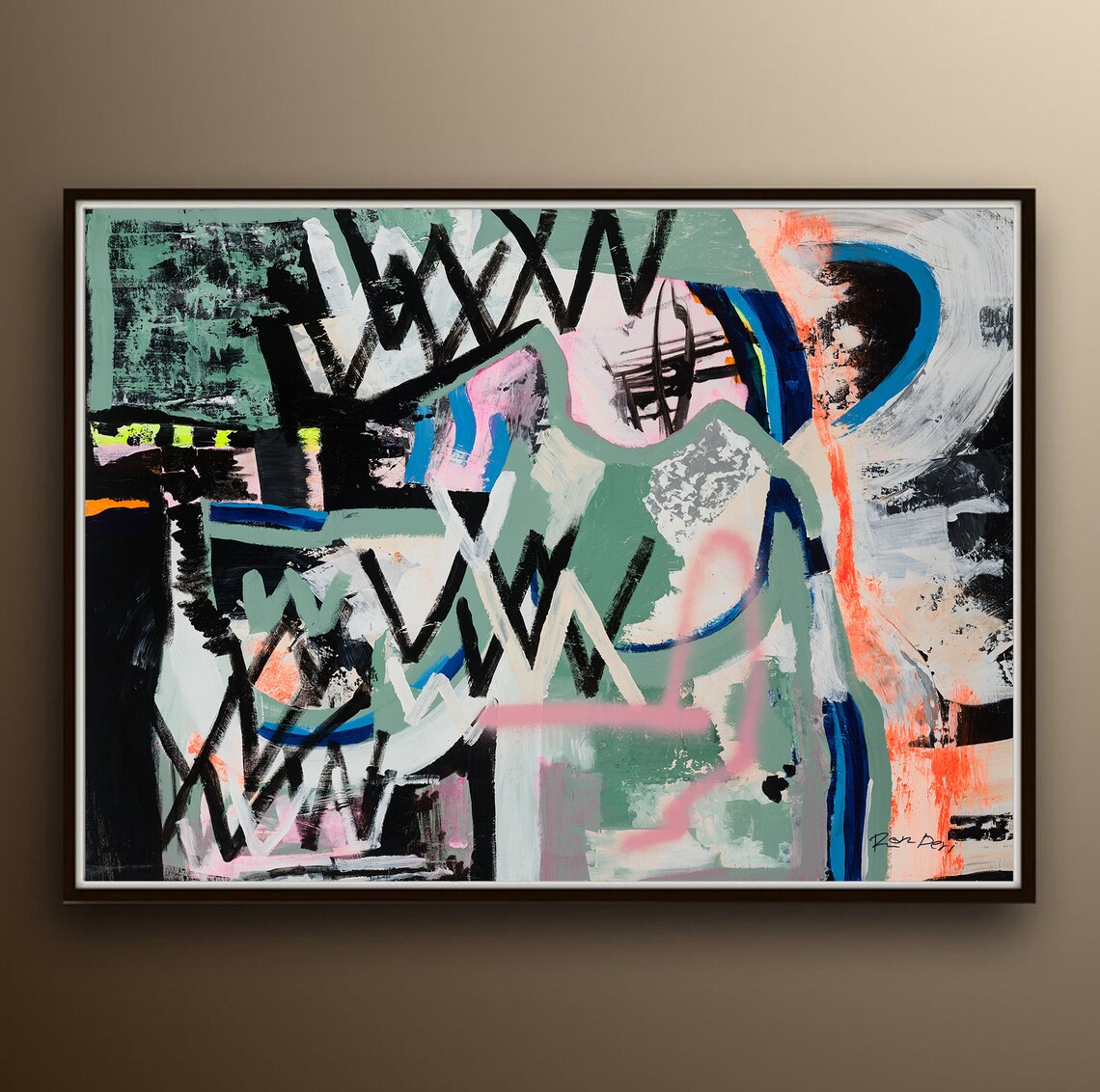 Ron Deri Abstract Composition, Modern Art Print