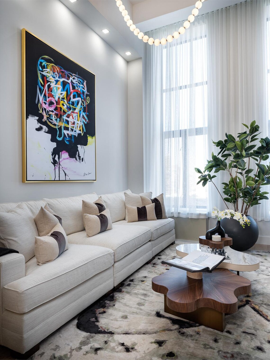 Abstract Painting, Modern Black Contemporary Art Print - Image 3