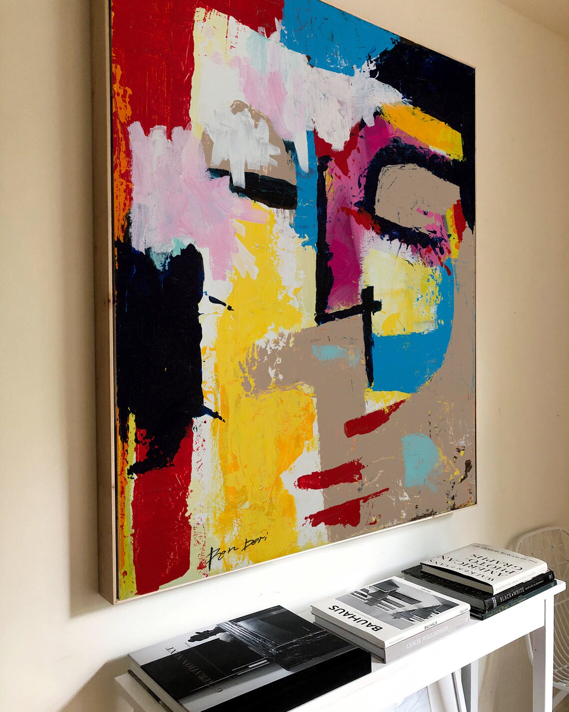 Disturbia Abstract Face Painting by Ron Deri, Art Print - Image 5