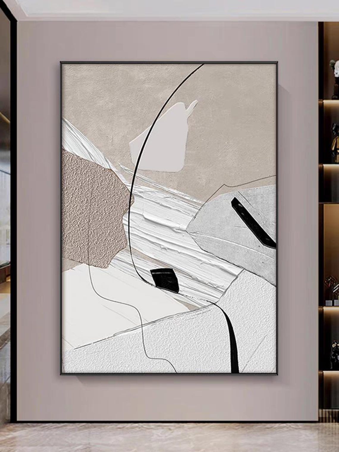 Abstract Modern Terse Style Wall Art Hand Painted Texture Painting On Personalized Acrylic Painting Extra Large Decor Artwork - Image 2