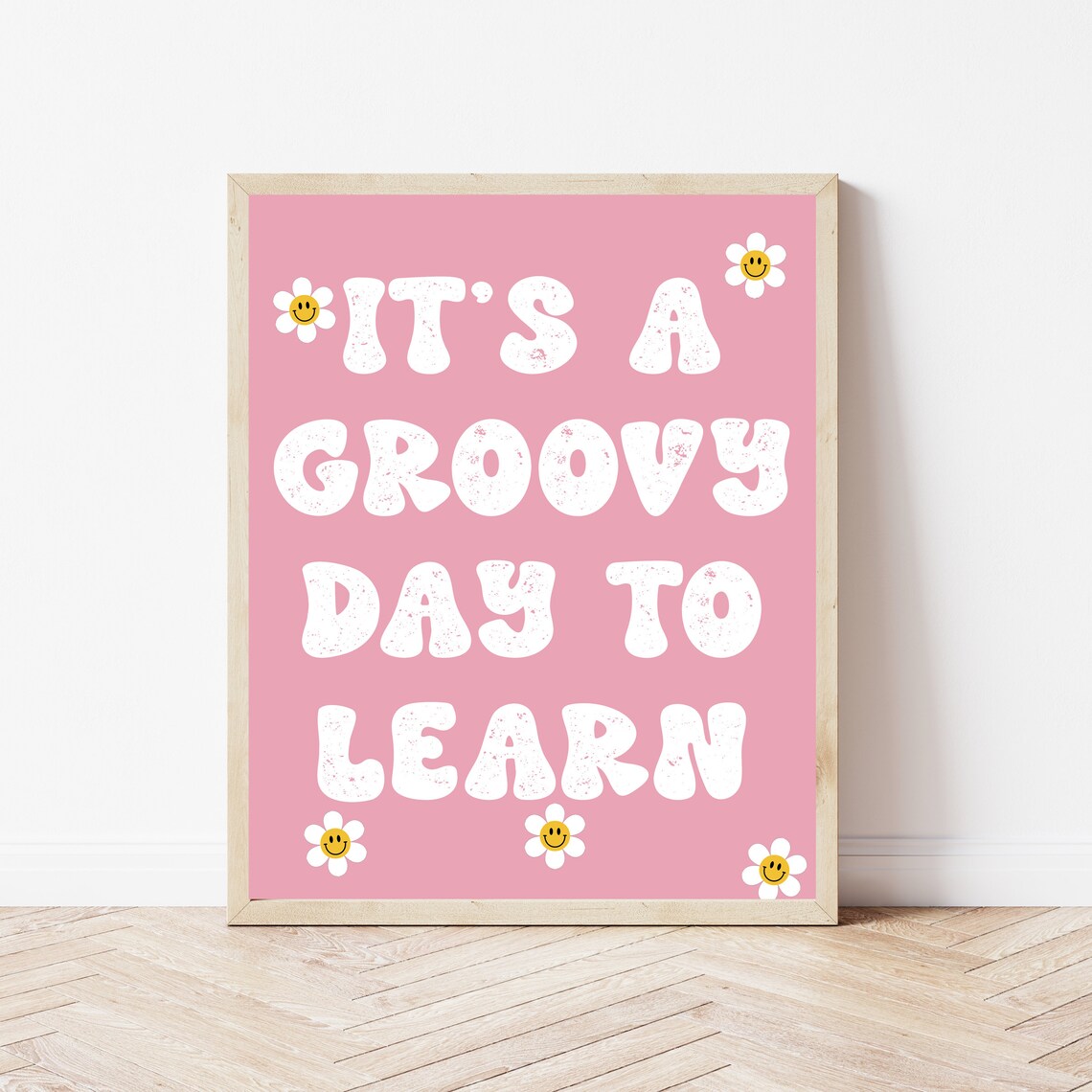Retro Classroom Boho Bulletin Board Art Print