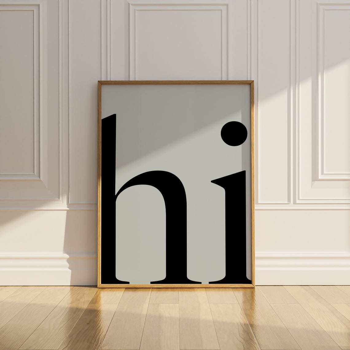 Hi Hallway Wall Decor Funny Modern Minimalist Entryway Wall Art Poster Sign Typography Home Decor - Image 3