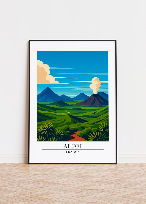 Alofi France Poster City Illustration Art Print