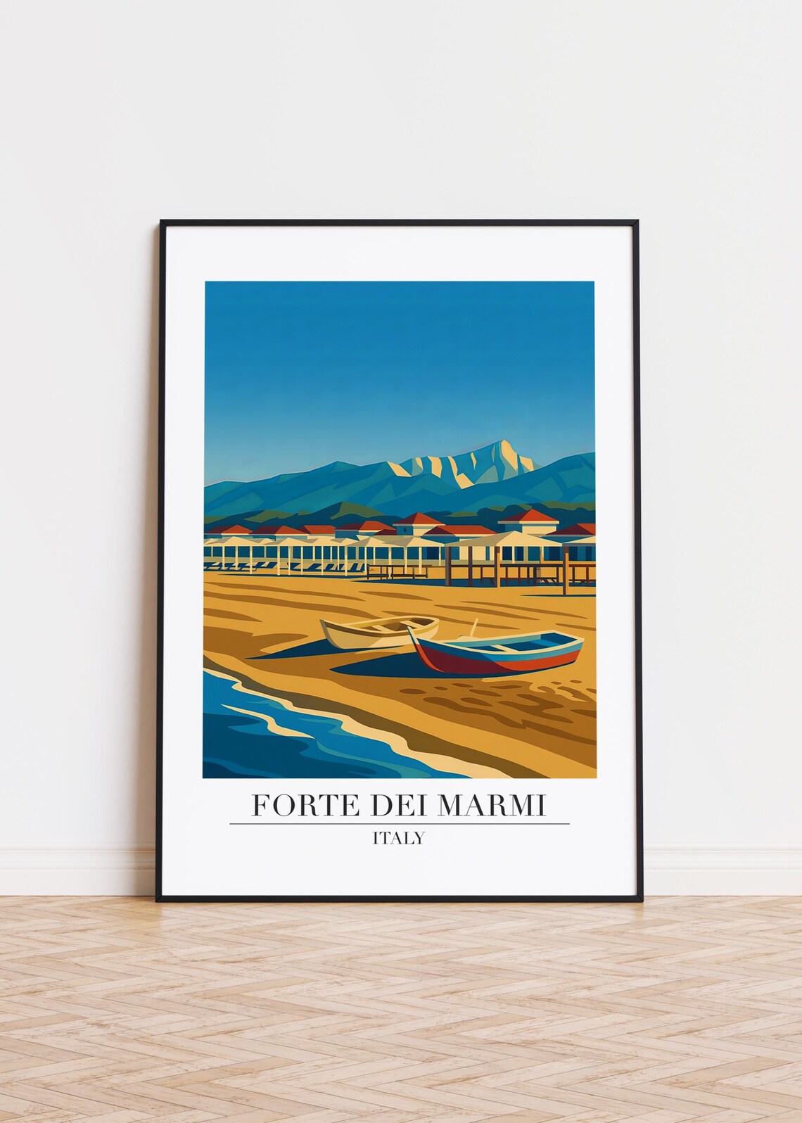 Forte Dei Marmi Italy Modern Travel Art Print