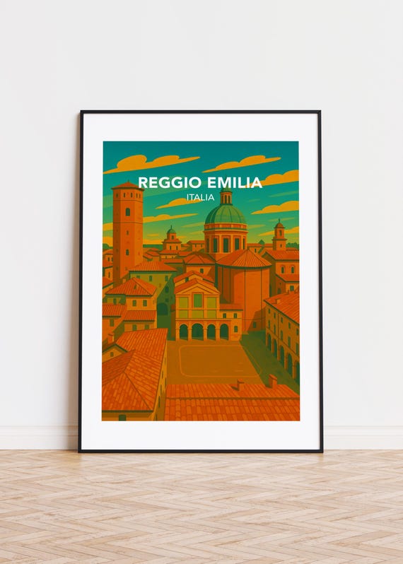 Reggio Emilia Italy Poster Modern City Art Print
