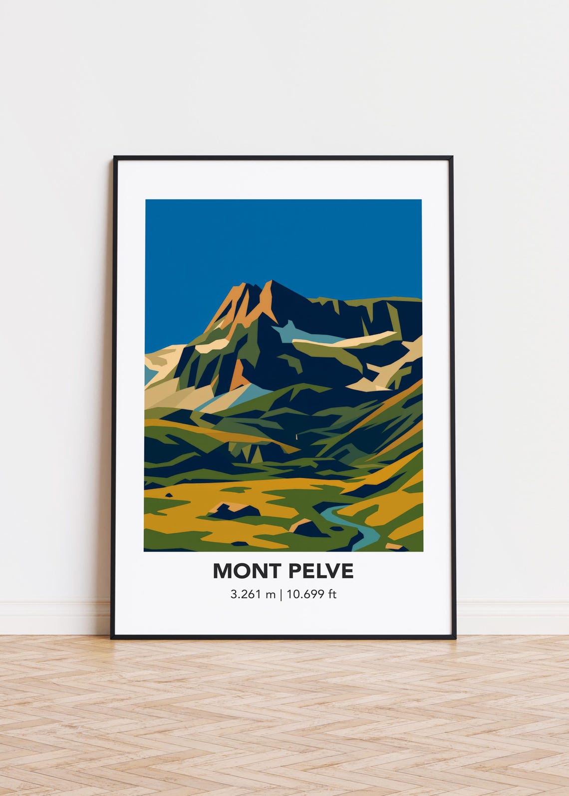 Mont Pelve Mountain Poster Print