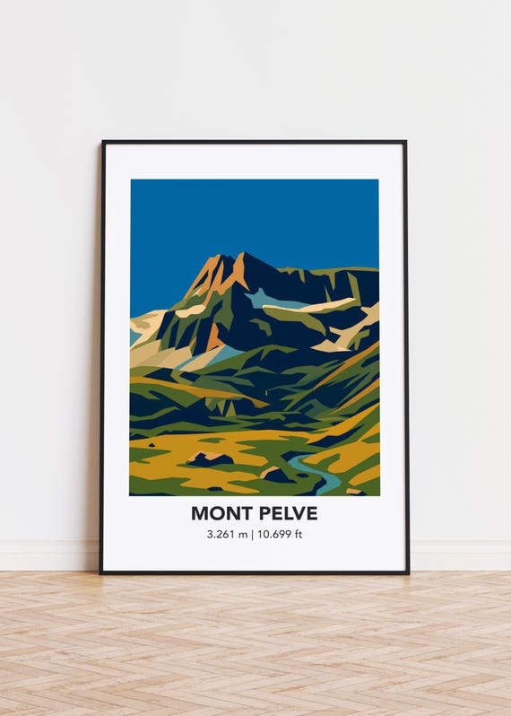 Mont Pelve Mountain Poster Print