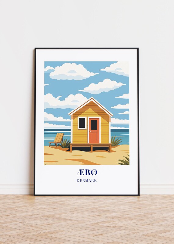 R Illustration Art Print, Modern Scandinavian Design
