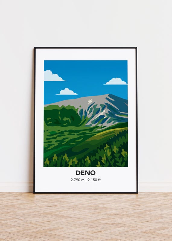 Minimalist Mountain Print Modern Scandinavian Wall Art
