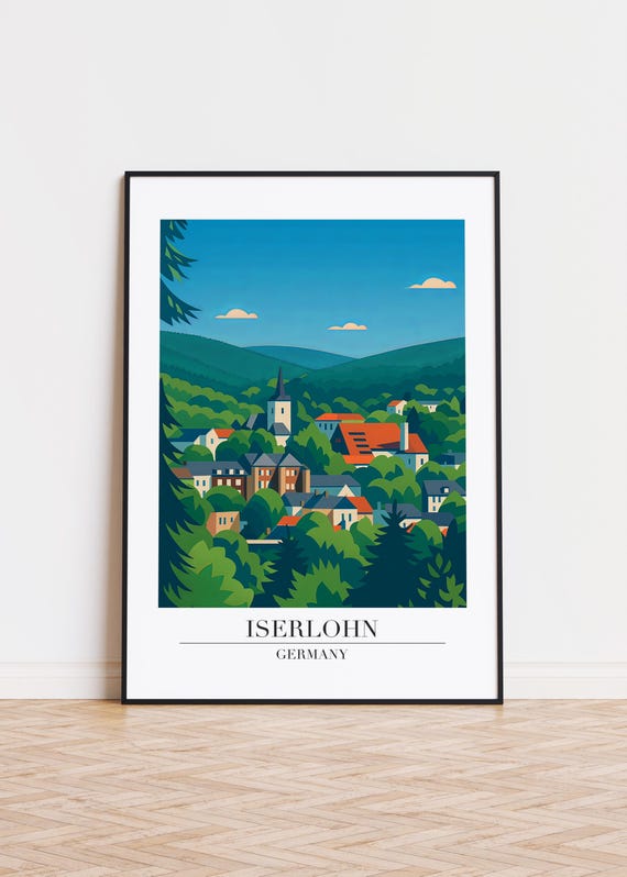 Iserlohn Germany Poster City Skyline Art Print