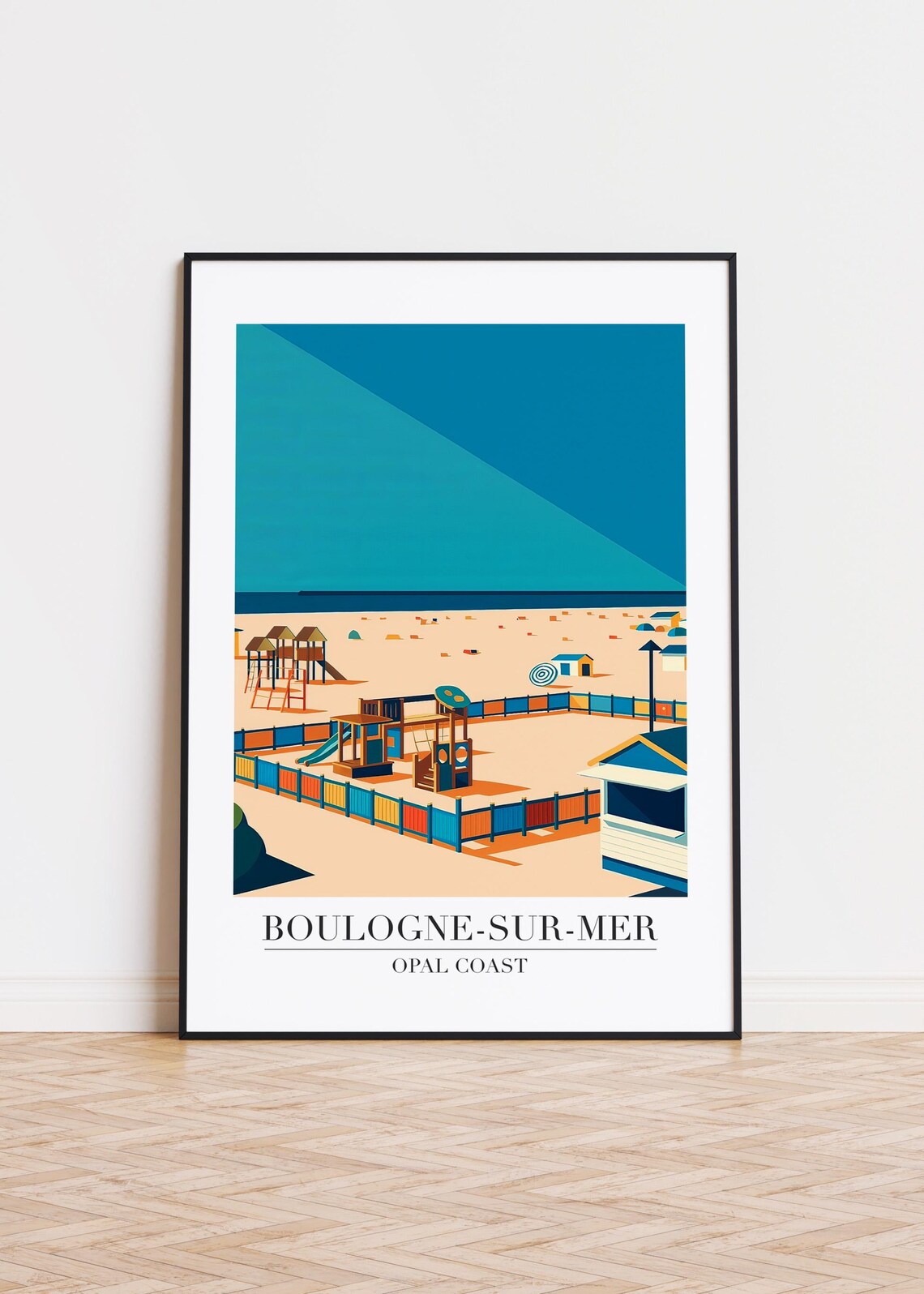Boulogne-sur-Mer France Skyline Poster Print