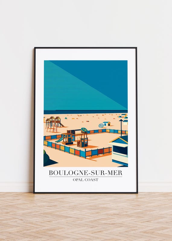 Boulogne-sur-Mer France Skyline Poster Print