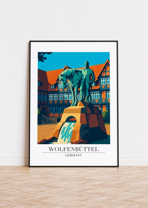 Wolfenbttel Germany Poster City Illustration Art Print
