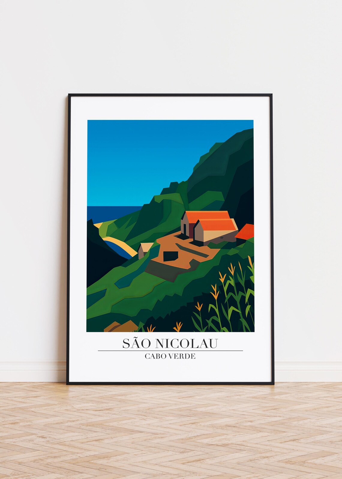 So Nicolau Poster, Cabo Verde Illustration