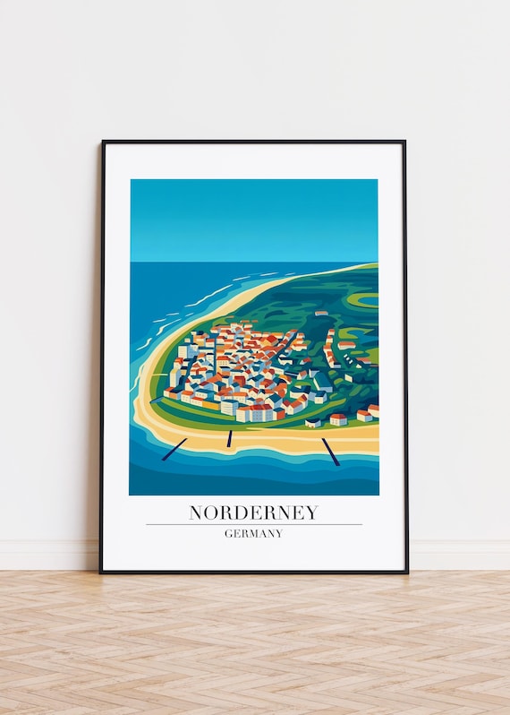 Norderney Germany Poster Modern City Illustration Art