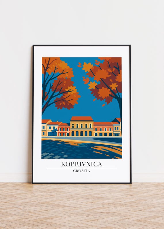 Koprivnica Croatia City Skyline Art Print