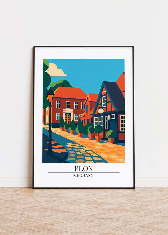 Pln Germany Poster Minimalist Travel Art Print