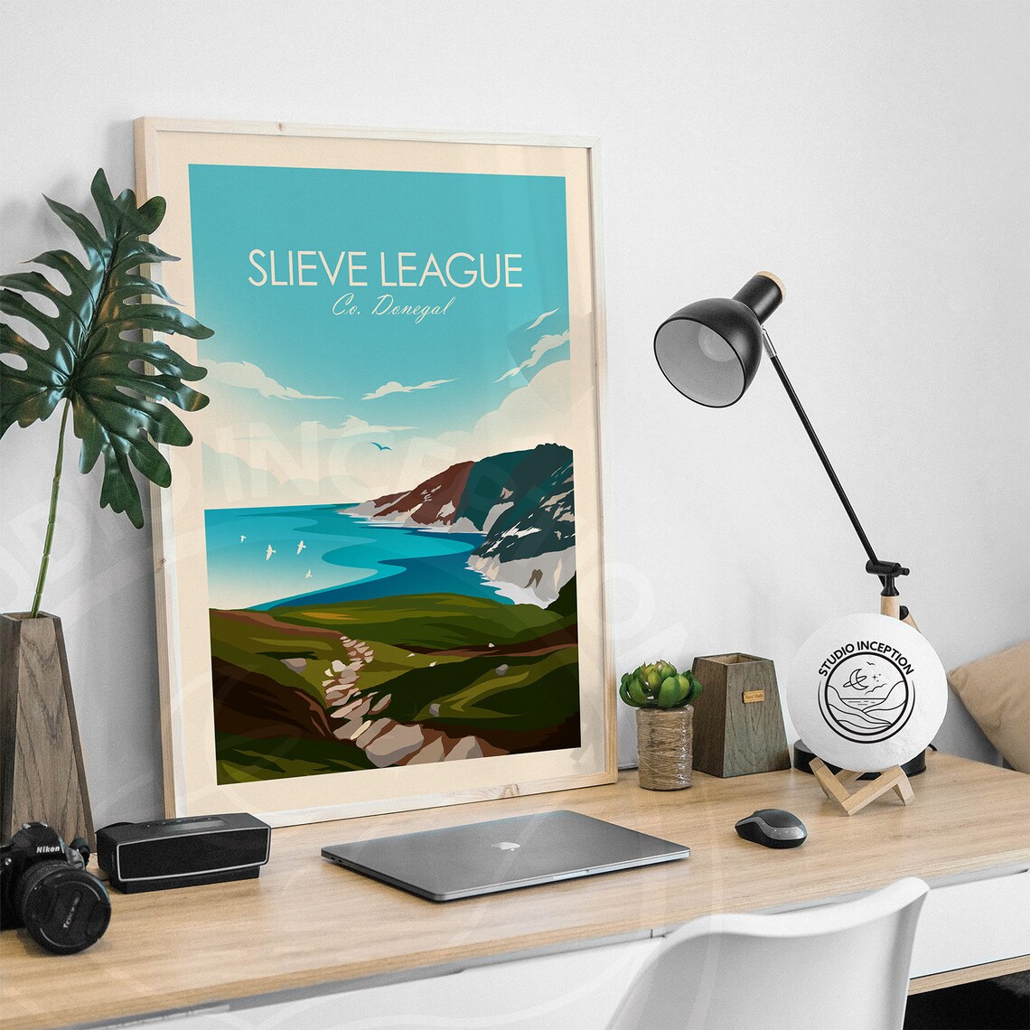 Sliabh Liag Travel Poster, Traditional Style - Image 2
