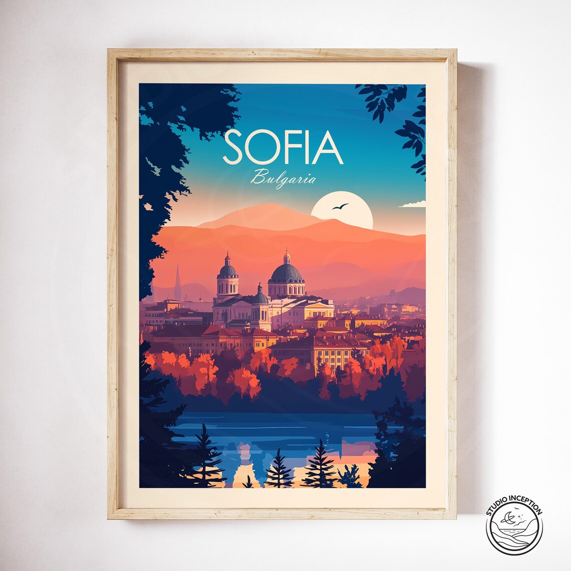 Sofia Travel Poster, Bulgaria Wall Art Print - Image 2