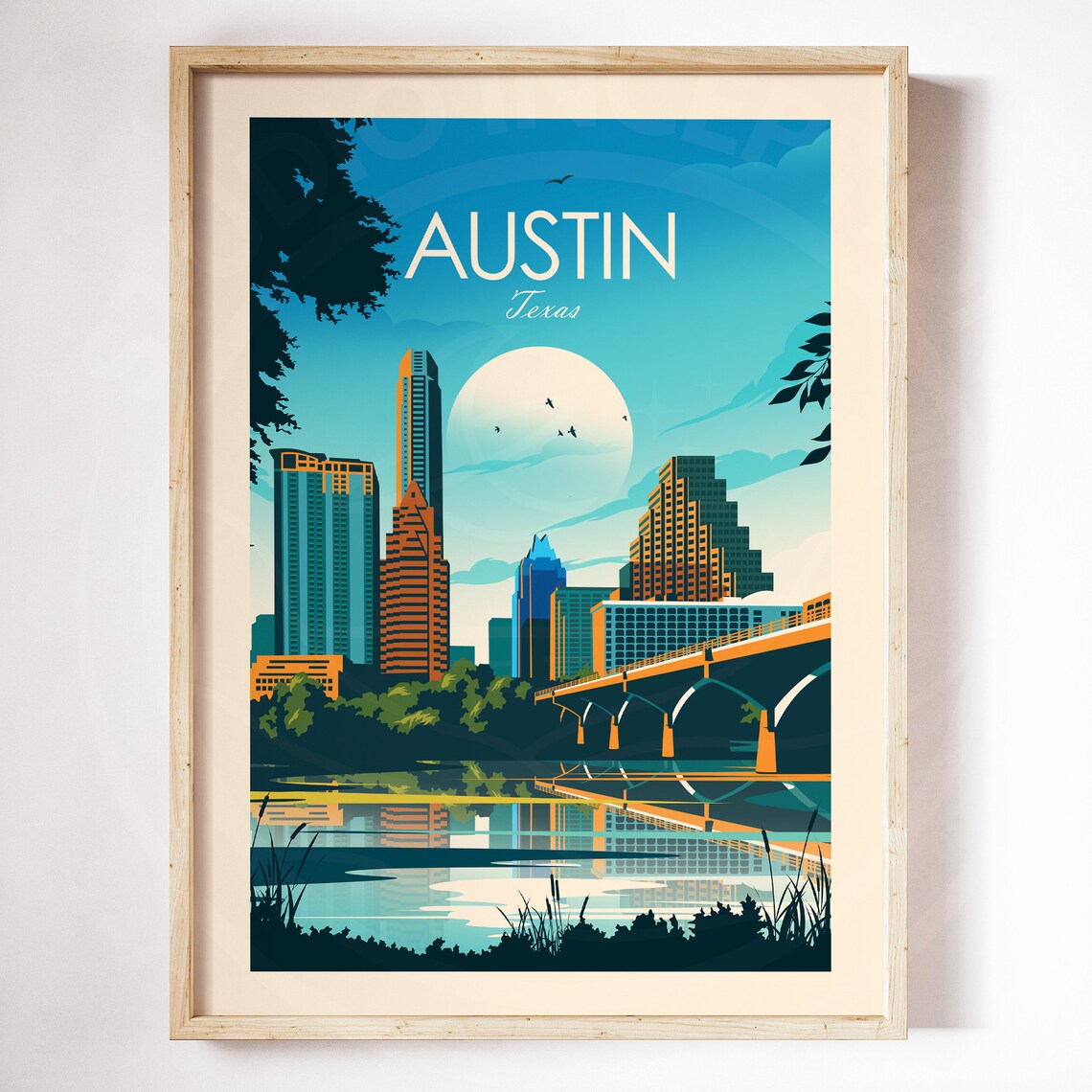 Austin Texas Travel Poster, Gallery Wall Decor - Image 3