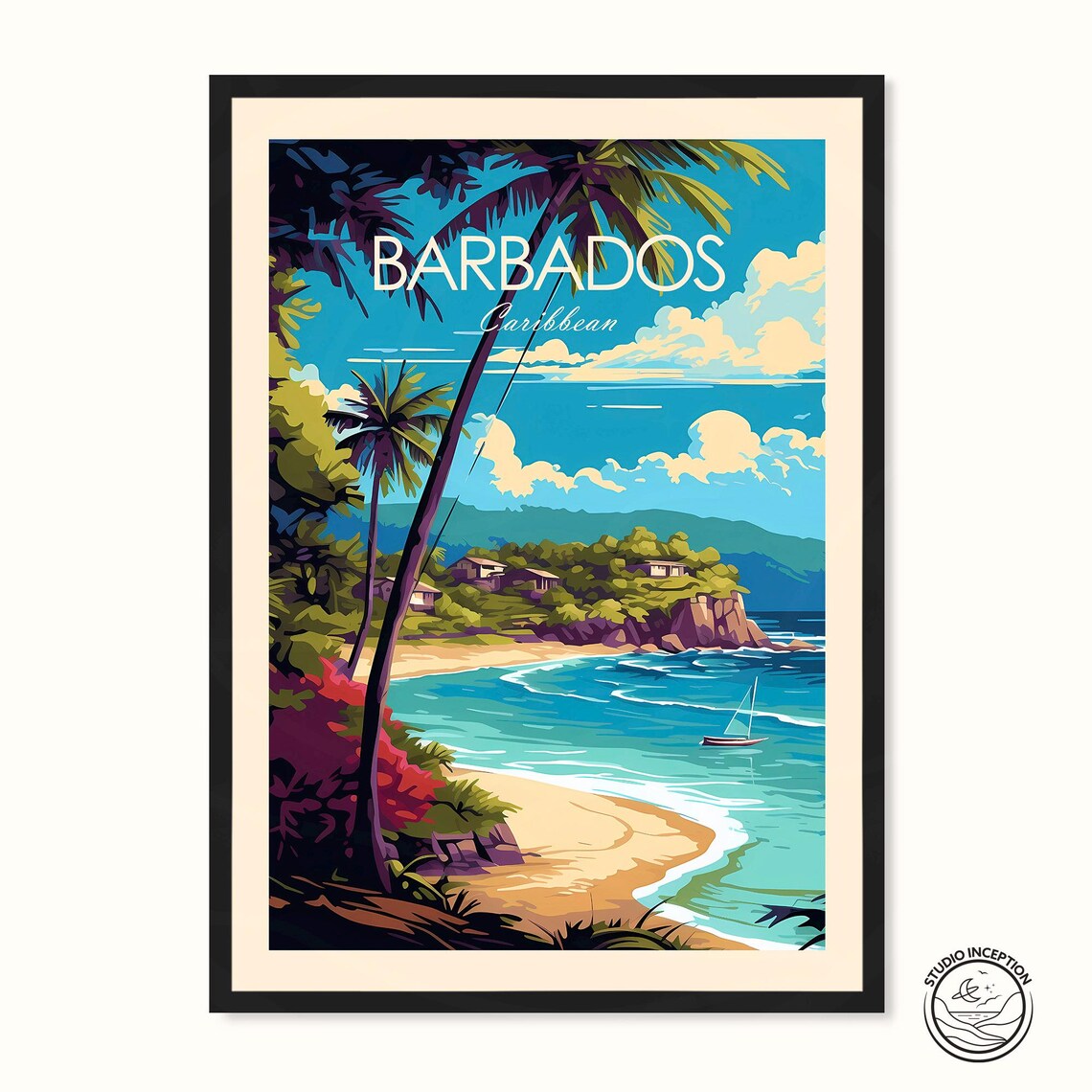 Barbados Travel Poster Print