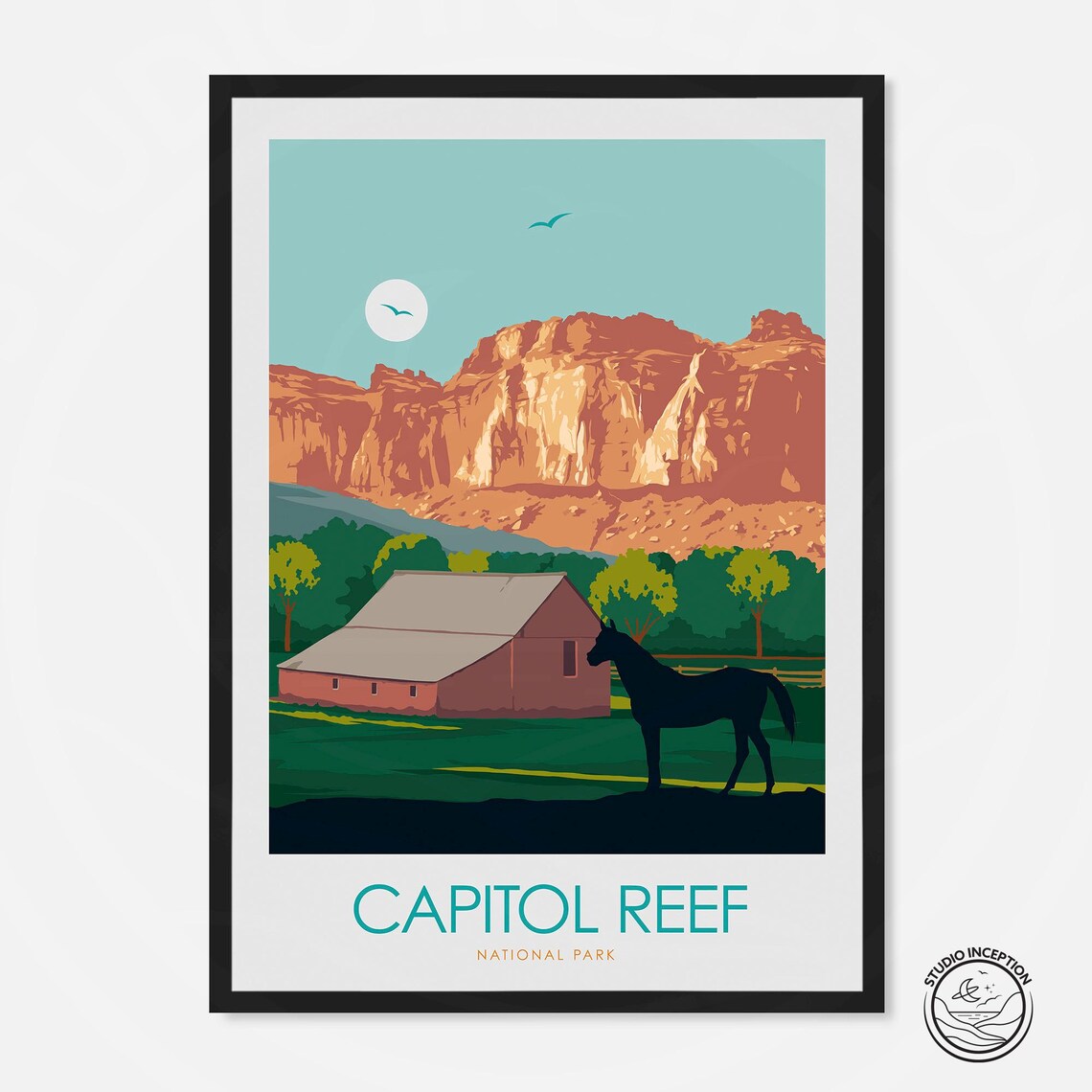 Capitol Reef National Park Travel Poster